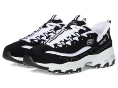 スケッチャーズ レディース シューズ スニーカー SKECHERS DLites Hands Free SlipINS Black White ホワイト