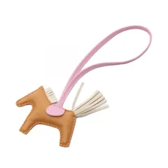 エルメス HERMES チャーム ロデオPM セサミ/クレ/モーヴシルベストル レザー ロデオPM セサミ/クレ/モーヴシルベストル レディース Used A