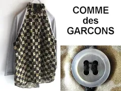 COMME des GARCONS HOMME PLUS コムデギャルソンオムプリュス 2012SS 迷彩市松柄チェック コットン天竺 切替 ドッキング 七分袖シャツ S