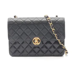 シャネル CHANEL ショルダーバッグ ミニマトラッセ ブラック ラムスキン（羊革） ミニマトラッセ チェーンショルダー レディース Used B