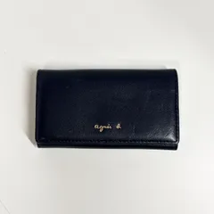 【082-a】agnes b　アニエスベー　レザー　キーケース　ネイビー