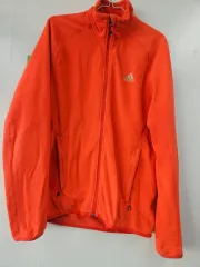 アディダス オレンジ色 起毛 フリース ジャケット