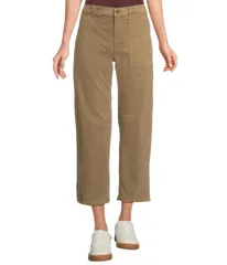 メイドウェル レディース ボトムス カジュアルパンツ デニム Madewell Non Denim Utility Barrel Leg Safari Khaki カーキ