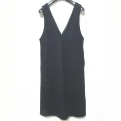 美品 23区 ニジュウサンク ウール ジャンパースカート ワンピース 38 ダークネイビー レディース 古着 中古 USED