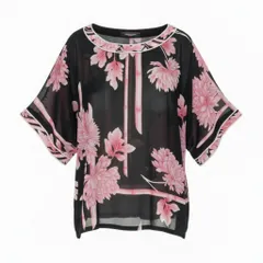 美品　LEONARD レオナール  カンカン　花柄　ストレッチ　チュニック 美品 LEONARD レオナール カンカン 花柄 ストレッチ ワンピース 送料