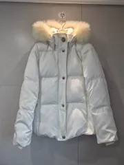 COACH コーチ 正規品 レディース 白 ファー フード ダウン アウター