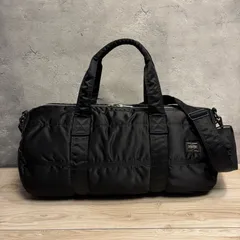 PORTER TANKER 2WAY ドラムバッグ ブラック ポーター タンカー ボストンバッグ ショルダー付き 吉田カバン ナイロン メンズ レディース