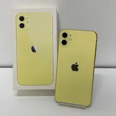 iPhone 11 64GB イエロー A2221 au SIMロック解除済み 80% No.S426