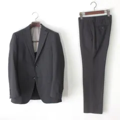 59【美品】P.S.FA・Perfect Suit FActory パーフェクトスーツファクトリー スーツ Y4 メンズ S ～ スリム体M ダークブラウン 春夏秋