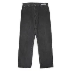 ディッキーズ Dickies 00s 2000年代 先染めブラック デニムパンツ ブラックジーンズ 5ポケット 珍品 ストレート USA ヴィンテージ アメリカ 古着 メンズ ズボン パンツ 黒 W36 L32【中古】