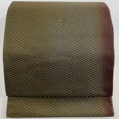 【在庫一掃】 袋帯 秀品 幾何学 箔 金糸 金色 六通 正絹 【中古】