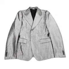 コムデギャルソン オムプリュスCOMME des GARCONS HOMME PLUS メタリックホックボタンジャケット シルバーM