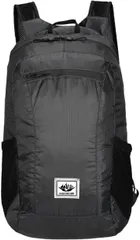 ideamall 折り畳み 軽量 リュック ランニング アタックザック ウォーキング サイクリング ポケッタブル 防水 (ブラック,  Free Size)