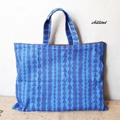 【入園・入学】レッスンバッグ：ブルーストライプ【0318】