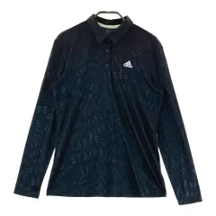 サイズ：OT ADIDAS GOLF アディダスゴルフ GU8746 長袖ポロシャツ ロゴ柄 ブラック系 [240101619696] ゴルフウェア レディース ストスト