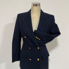 極希少 90S ブルックスブラザーズ 極上カシミヤ混 紺ブレ 金ボタン A4