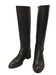 ユナイテッドアローズ UNITED ARROWS ロングブーツ レザー 36 ブラック 黒 シューズ 本革