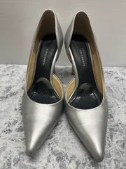 送料無料！！ESPERANZA　エスペランサ　レディースパンプス　ポインテッドトゥ　8.5cmヒール　22cm  シルバー　#80212MO260