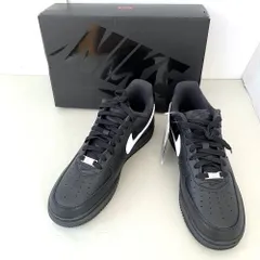 03w24186【タグ/箱付き美品】Supreme × Nike Air Force 1 Low Black/White シュプリーム × ナイキ エアフォース1 ロー ブラック/ホワイト 26.5cm  メンズ  スニーカー  CU9225-002