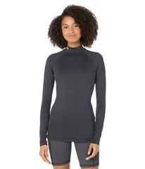 アンダーアーマー レディース トップス シャツ モックネック Tシャツ Under Armour Authentics Mock Neck TShirt BlackWhite ホワイト