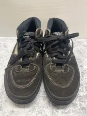 送料無料！！vans バンズ　ハーフキャブ　メンズスニーカー　黒×ベージュ　ヌバック調　27cm  #80212MO260