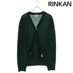 グッチ  726637 XKCXU ドッグエンブロイダリーVネックカーディガン メンズ XXL