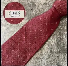 CHAPS チャップス レッド シルク ネクタイ[MSE102]