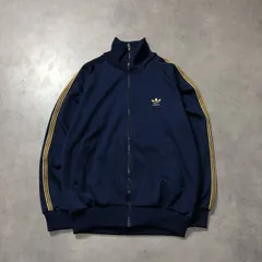 GQ4736◇adidas : 70’s 西ドイツ製 トラックジャケット◇M◇ネイビー系 アディダス ジャージ ブルゾン Descente デサント ヴィンテージ