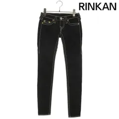 トゥルーレリジョン ステッチデザインスキニーデニムパンツ レディース 24インチ