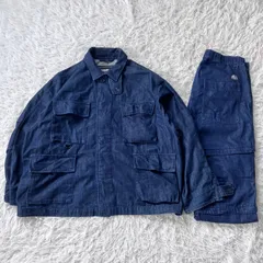 美品 キャンプセブン セットアップ 上下セット デニムジャケット デニムパンツ  濃紺 古着 M 891389