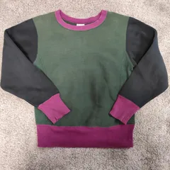 Champion　チャンピオン  【サイズ】  S　リバースウィーブ　マルチカラー　スウェット　トレーナーグリーン　パープル　メンズ　中古　古着