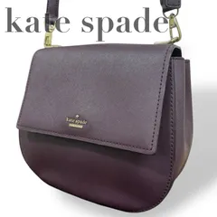 ☆★kate spade ケイトスペード ★ショルダーバッグ　斜め掛け　保存袋　ロゴ　ムラサキ　レディース★♯2180