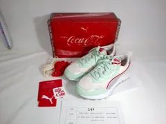 PUMA プーマ COCA COLA コカコーラ RIDER FV LE COCA COLA 23㎝ ライトグリーン 緑 レディース ライダー スニーカー 【S43②】