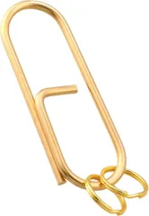 ＶＪＢＵＳＳＡＮ ＶＪＢＵＳＳＡＮ　ＣＯ．，ＬＴＤ 真鍮 キーリング カラビナ キーホルダー ベルトフック 小型 おしゃれ ヴィンテージ アンティーク調 経年変化 ハンドメイド メンズ レディース GKB_BRASS (ゴールド,  クリップ型)