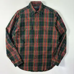 Polo ポロ ラルフローレン 90 s 刺繍 コットン タータンチェック シャツ