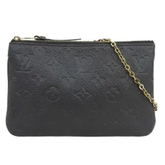 【本物保証】 超美品 ルイヴィトン LOUIS VUITTON モノグラム アンプラント ポシェット ドゥーブルジップ M68568 ショルダーバッグ レザー