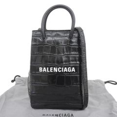 BALENCIAGA クロコ型押しショルダーバッグショッピングトート