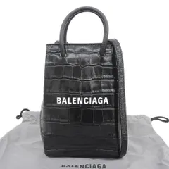 BALENCIAGA バレンシアガ ショルダーバッグ クロコ型押 フォンホルダー BALENCIAGA（バレンシアガ） ショルダーバッグ DOWNTOWN XS
