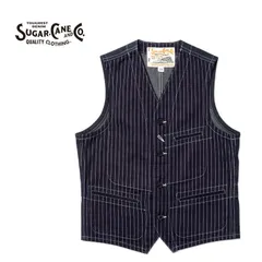 SUGAR CANE シュガーケーン ベスト 9oz. WABASH STRIPE WORK VEST SC12654