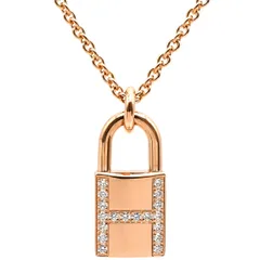 エルメス HERMES ネックレス アミュレット ケリー カデナ ローズゴールド ピンクゴールド 鍵モチーフ H  【中古】