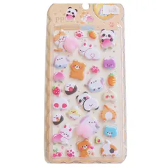 シール　アニマル　おしりぷにぷにシール　マシュマロシール