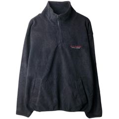 古着CHAPS Ralph Lauren ハーフジップ フリースブラックK465 - メルカリ