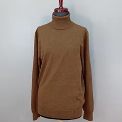 SHIPS　Lサイズ　ニット　セーター　タートルネック　長袖　ブラウン　日本製　シップス　【0090】