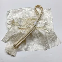 ［6925］帯締め 帯揚げ セット 枝花文様 絞り 正絹 着物 帯絞め