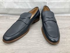 【極美品・イタリア製】26.5 希少カラー ローファー シボ革 MANNINA 極美品・イタリア製】26.5 希少カラー ローファー シボ革 MANNINA