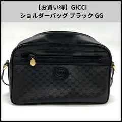 tb69【お買い得】GICCI ショルダーバッグ ブラック GG