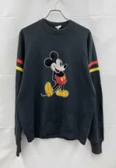 DISNEY ディズニー 長袖スウェット 80's ヴィンテージ USA製 XL ブラック 通年