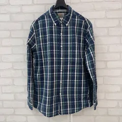 最終値下げ エルエルビーン L.L. Bean チェック ボタンダウン 長袖 シャツ M