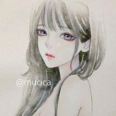 肉筆原画 水墨画 絵画 日本画 ドローイング 和装 美人画 - メルカリ