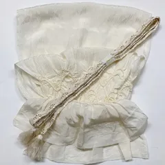 ［6940］帯締め 帯揚げ セット 波文様 絞り 金糸 正絹 着物 帯絞め